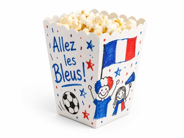 seau pop corn coupe du monde - Boîtes à décorer - 10doigts.fr