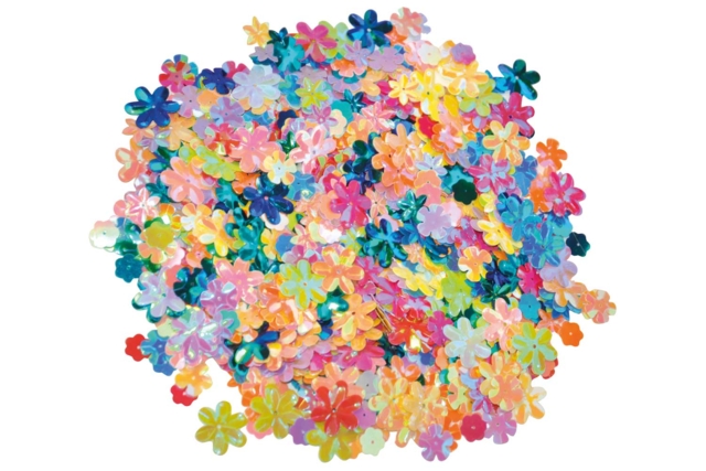 sequins fleurs paillettes 4500 pcs - Paillettes à piquer - 10doigts.fr