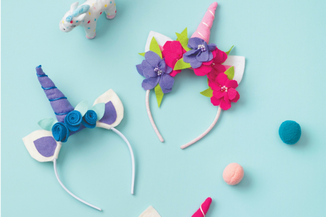 serre-tête licorne - Bijoux de cheveux - Supports pour Bijoux - 10doigts.fr