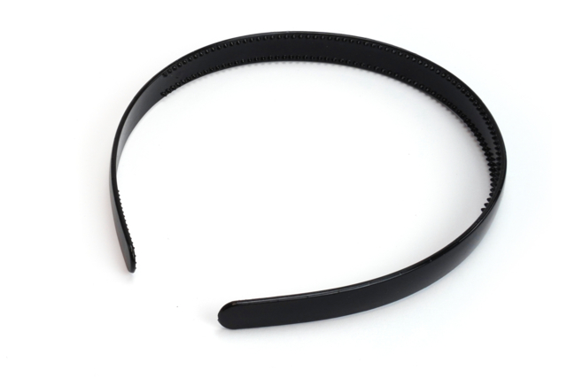 serre tête noir opaque plastique - Bijoux de cheveux - Supports pour Bijoux - 10doigts.fr