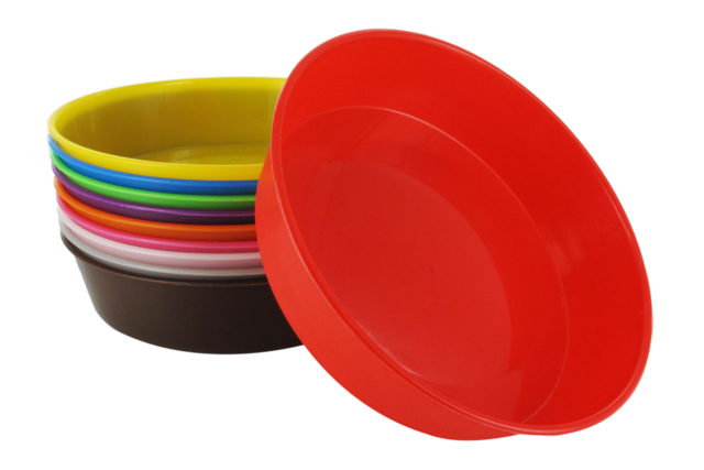 set de 10 coupelles en plastique - Palettes et rangements - 10doigts.fr