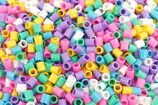 Set de 1000 perles à repasser XL, couleurs pastel - Perles à repasser 1 cm - 10doigts.fr