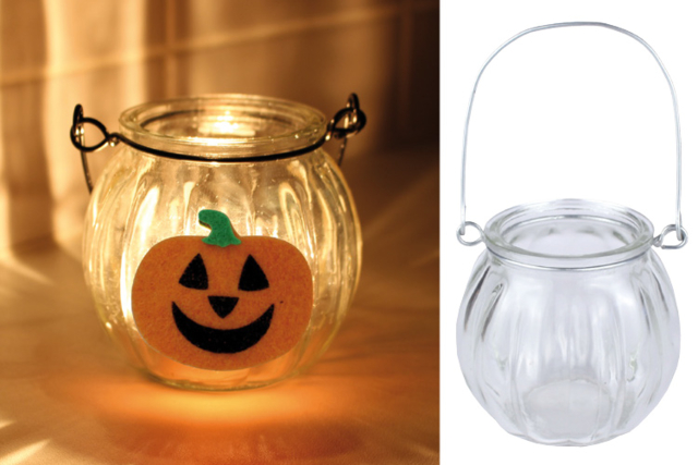 Set de 12 stickers citrouille en feutrine - Accessoires créatifs Halloween - 10doigts.fr