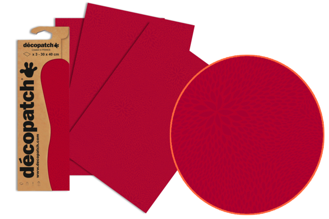 Set de 3 feuilles Décopatch N°724 - Papiers Décopatch - 10doigts.fr
