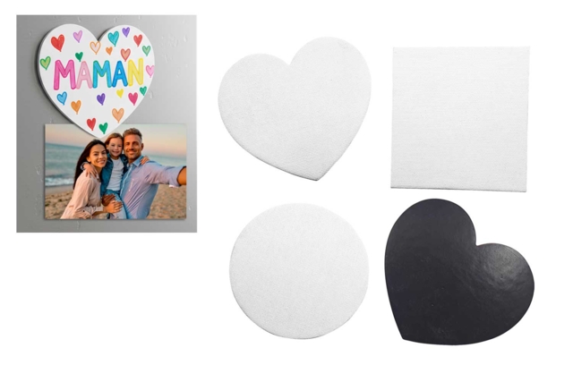 Set de 4 Mini Toiles Aimantées - Aimants et magnets créatifs pour loisirs créatifs - 10doigts.fr
