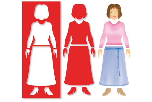 Set de 5 pochoirs 10 DOIGTS Multi fonctions 3 en 1 : SILHOUETTES - Pochoirs transports et métiers pour créer vos aventures - 10doigts.fr