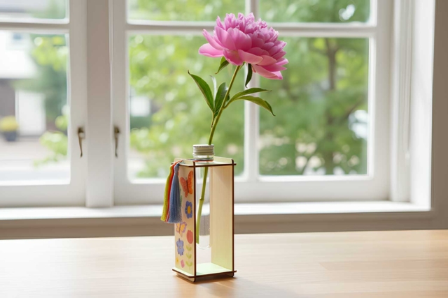 soliflore bois et pompons - Home Déco - 10doigts.fr