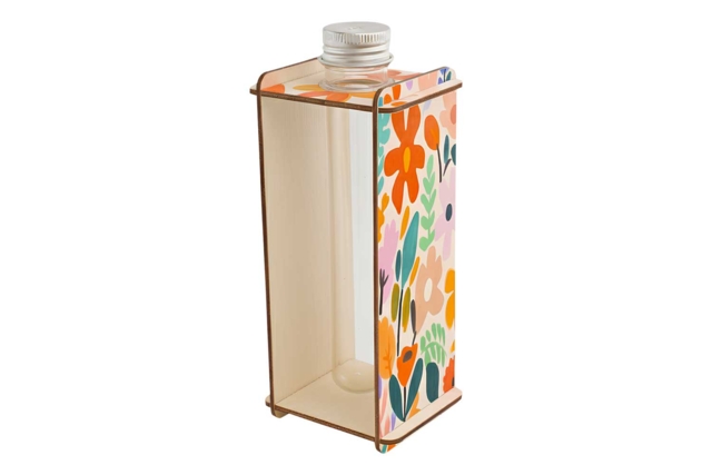 soliflore bois peinture abstraite - Home Déco - 10doigts.fr