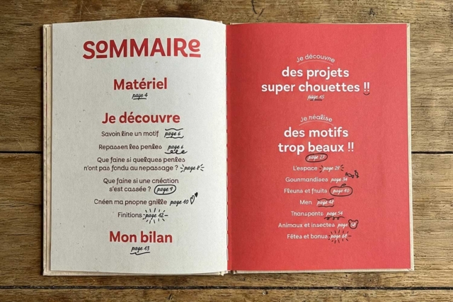 sommaire Livre : Je decouvre les perles a repasser  - Accessoires pour perles à repasser : l'équipement complet - 10doigts.fr