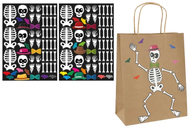 Sticker Squelette halloween - Gommettes Halloween - 10doigts.fr