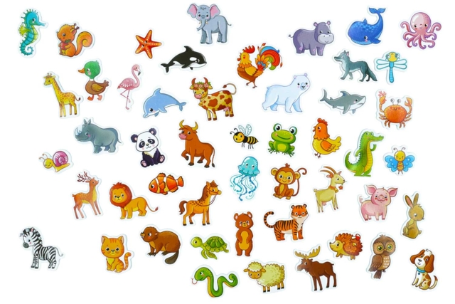 stickers animaux enfants pas cher - Des gommettes animaux pour créer et apprendre dès la maternelle - 10doigts.fr