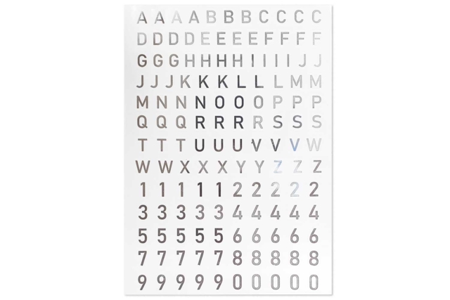 Stickers chiffres et alphabet transparents dorés x 137 pcs - Gommettes Alphabet, messages - 10doigts.fr