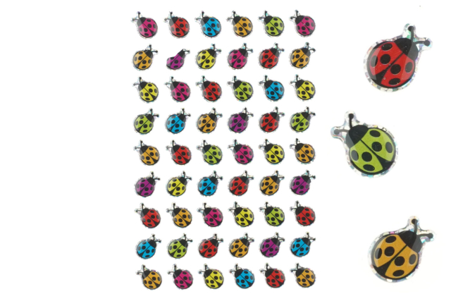 stickers cocinelles 3D - Gommettes en relief : des stickers 3D pour des dessins en volume - 10doigts.fr