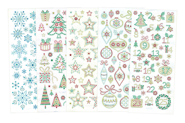 stickers cristal de Noel - Gommettes de Noël : autocollants et stickers créatifs pour enfants - 10doigts.fr