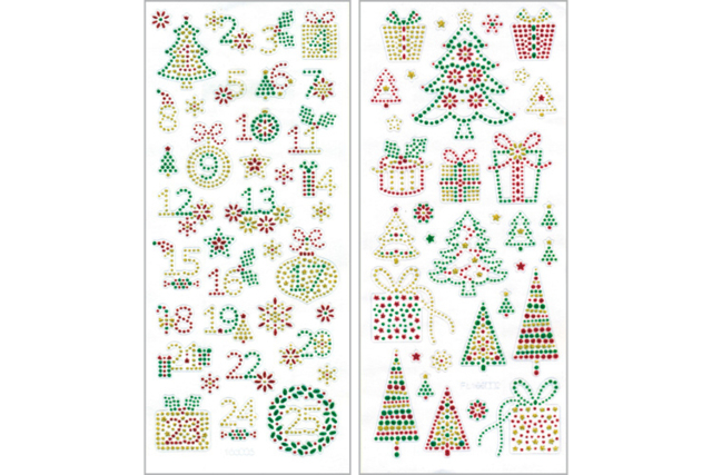 stickers cristal Noël - Gommettes de Noël : autocollants et stickers créatifs pour enfants - 10doigts.fr