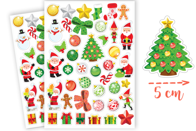 stickers de fêtes - Gommettes de Noël : autocollants et stickers créatifs pour enfants - 10doigts.fr