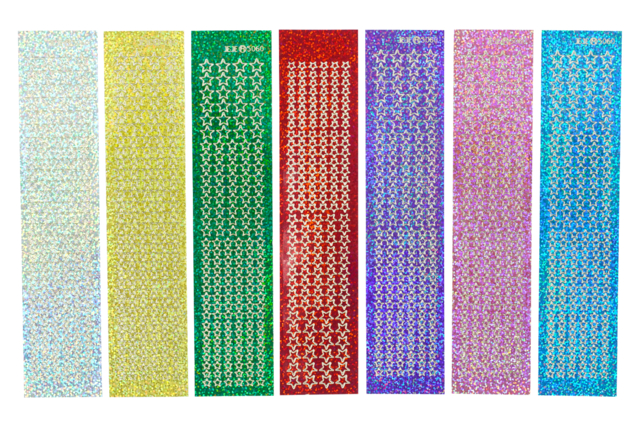 stickers étoiles holographiques - Gommettes de Noël : autocollants et stickers créatifs pour enfants - 10doigts.fr