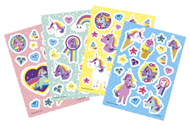 stickers fenêtres licornes - Stickers fantaisies : personnalisez toutes vos créations - 10doigts.fr