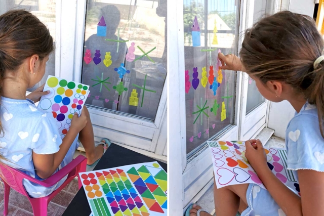 stickers fenêtres - Gommettes formes assorties : un univers pour créer sans limite - 10doigts.fr