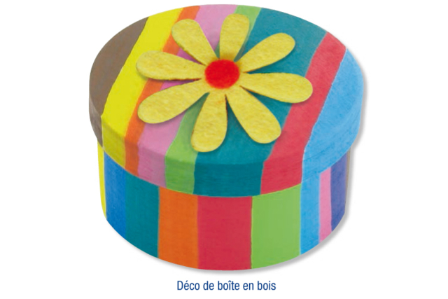 Stickers fleurs en feutrine auto-adhésive - Stickers en feutrine : du relief et de la texture dans vos créations - 10doigts.fr