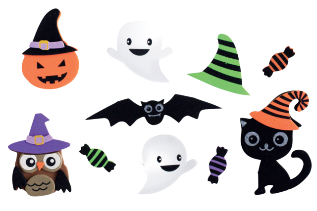 stickers halloween mousse - Gommettes Halloween - 10doigts.fr