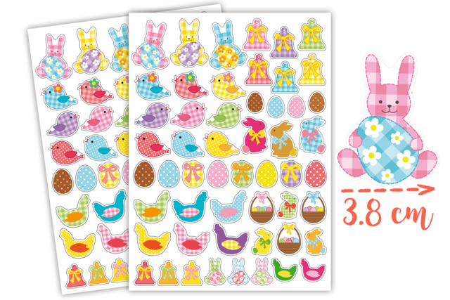 stickers lapin pâques - Gommettes Pâques - 10doigts.fr