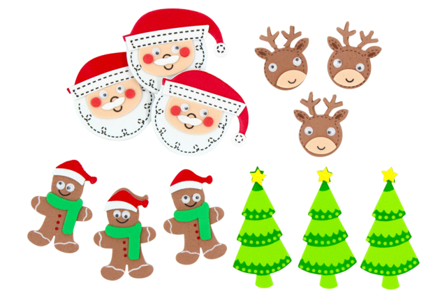 stickers noël enfants - Stickers mousse : donnez du volume à vos créations - 10doigts.fr