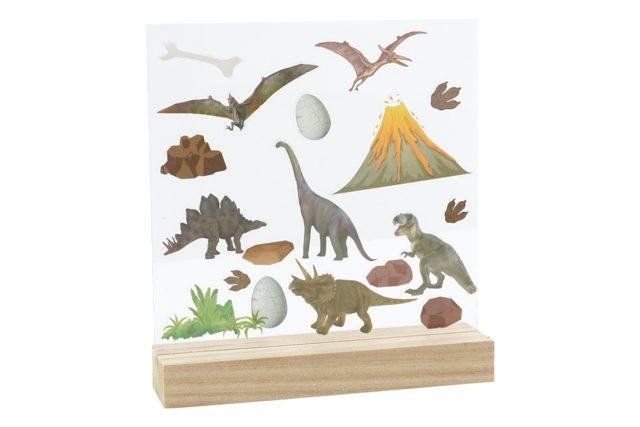 stickers vitres fenêtres dinosaures - Stickers fantaisies : personnalisez toutes vos créations - 10doigts.fr