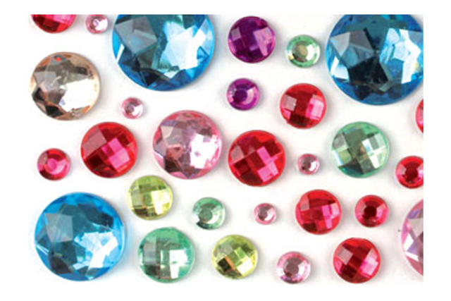 strass adhésifs multicolores - Strass : apportez de l'éclat à toutes vos créations - 10doigts.fr