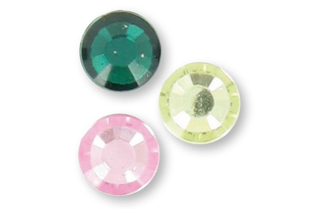 strass cristal coloré - Strass autocollants - 10doigts.fr