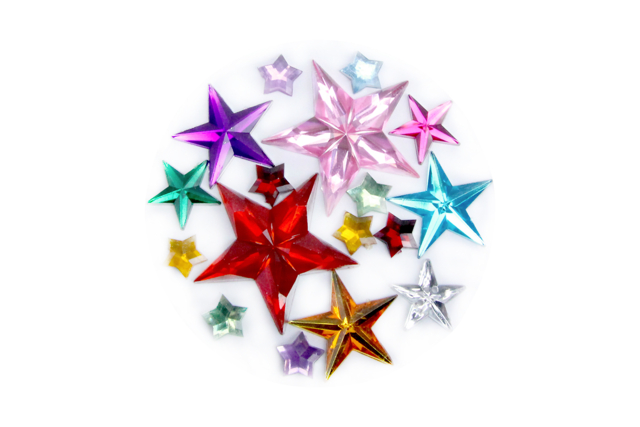 strass étoile multicolore - Strass : apportez de l'éclat à toutes vos créations - 10doigts.fr