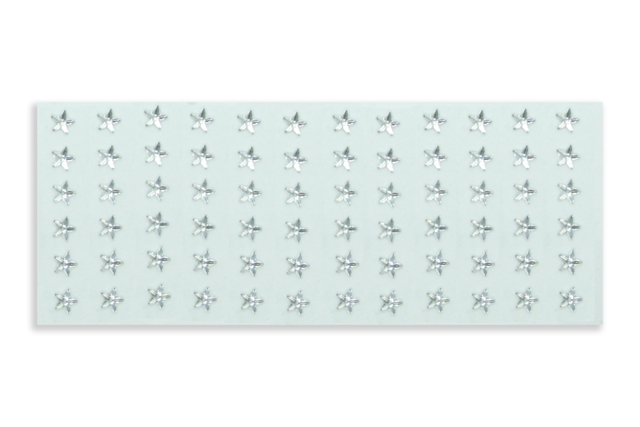 strass étoiles adhésives transparent - Strass autocollants - 10doigts.fr