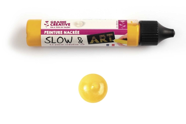 stylo 3 d jaune - Peinture relief 3D pour des effets de matière et des créations en volume - 10doigts.fr