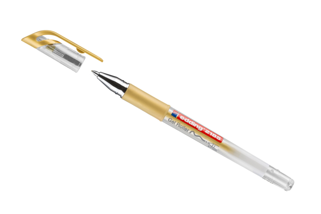 Stylo encre gel - Or - Stylos et marqueurs - Emballage Créatif - 10doigts.fr
