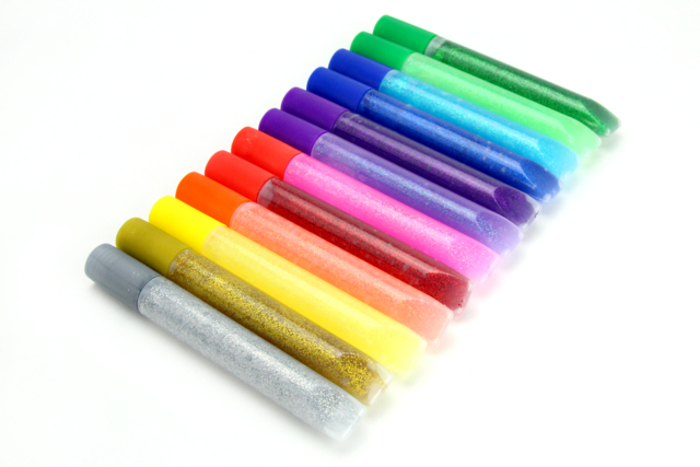 stylo paillettes glitter - Colles effet 3D - 10doigts.fr