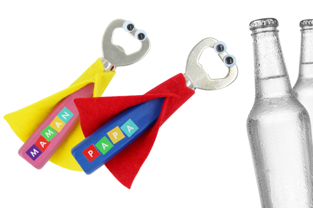 Super décapsuleur - Gommettes Alphabet, messages - 10doigts.fr