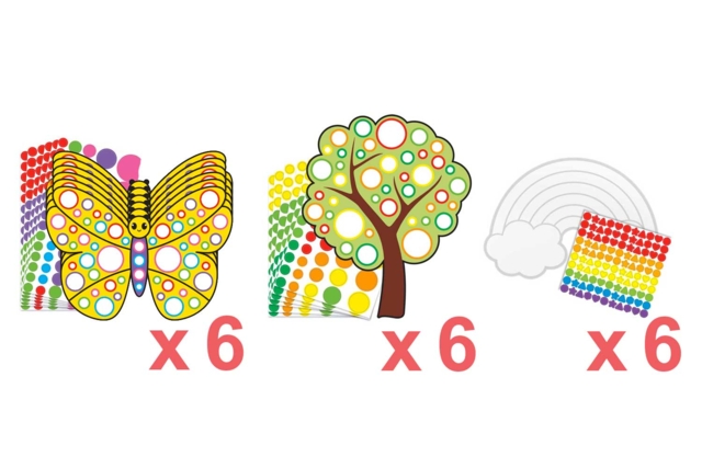 SUPER PROMO : 3 kits gommettes - Kits créatifs avec gommettes : le plein d’idées pour les petits artistes - 10doigts.fr