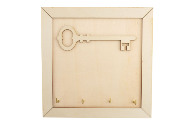 Support mural à clés en bois à décorer - Porte-clés et range-clés pour Papa : une idée de cadeau personnalisé - 10doigts.fr