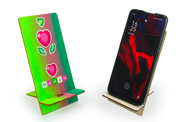 support téléphone - Objets pour le bureau : personnalisez votre espace de travail - 10doigts.fr