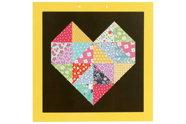 tableau coeur patchwork - Kits créatifs en Papier - 10doigts.fr