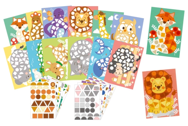Tableau gommette enfant animaux facile - Kits créatifs avec gommettes : le plein d’idées pour les petits artistes - 10doigts.fr