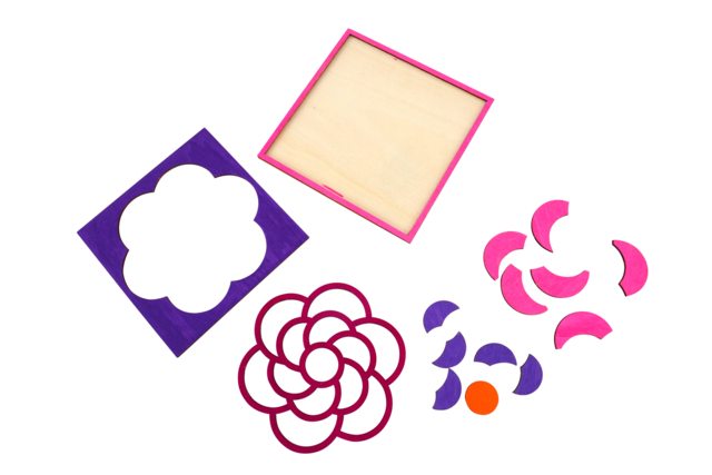 Tableaux fleurs en bois - tutos - Puzzles - 10doigts.fr