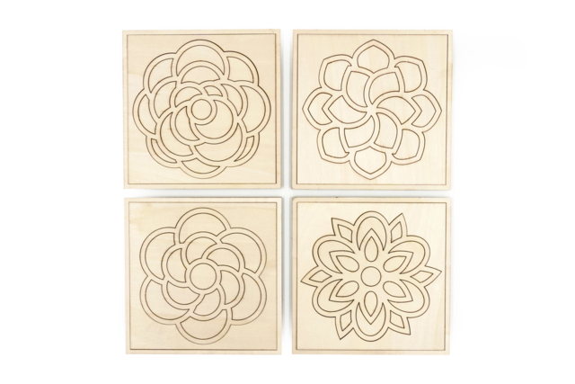 Tableaux fleurs en bois  - Puzzles - 10doigts.fr