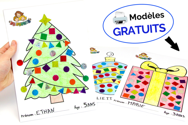 Tableaux gommettes de Noël - Gommettes formes assorties : un univers pour créer sans limite - 10doigts.fr