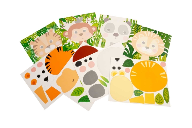 Tableaux puzzle animaux de la jungle - 4 pièces - Kits éducatifs : le plaisir d'apprendre par la manipulation - 10doigts.fr