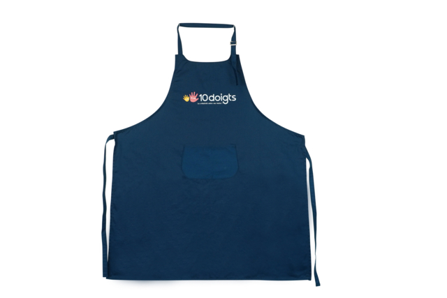 Tablier de protection en tissu adulte - Tabliers et protections - 10doigts.fr