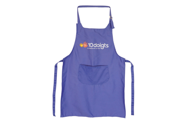 Tablier de protection en tissu enfant - Tabliers et protections - 10doigts.fr