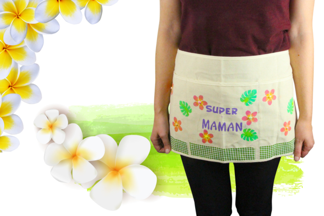 Tablier Estival Maman - Pochoirs adhésifs : la solution parfaite pour des motifs nets et sans bavure - 10doigts.fr
