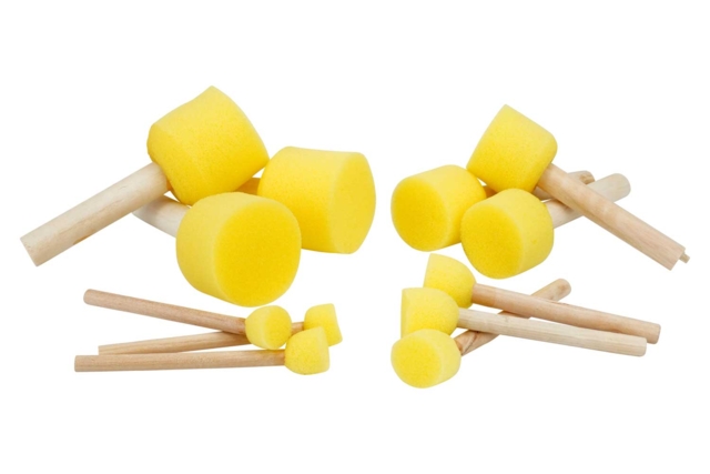 tampons en mousse forme ronde - Tampons mousse, éponges - 10doigts.fr
