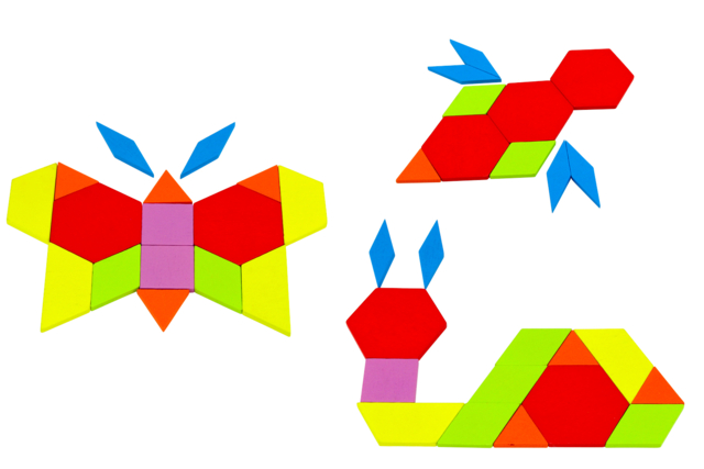 tangram animaux - Jeux et Jouets en bois à décorer - 10doigts.fr